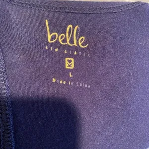 Belle by Kim Gravel navy blue and black tunic size‎ large thumbnail 5