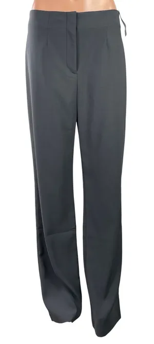NEW Abercrombie & Fitch Quinn Gray Pleated High Rise Straight Leg Dress Pants 29 thumbnail 1