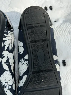 Anne Klein AK Sport Ballet Flats Womens Size 9M Black White Floral Comfort Shoes thumbnail 8