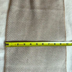 EXPRESS Beige Cream Wool & Acrylic Long Scarf thumbnail 5