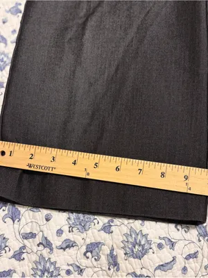 Worthington Petites women’s 10P charcoal Gray Wide Leg Trousers Dress Pants thumbnail 8