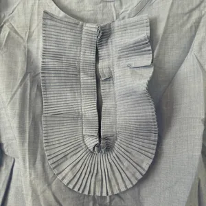 J.Crew Womens Light Blue‎ Pleated Ruffle Sleeveless Blouse Top Size 2 thumbnail 3