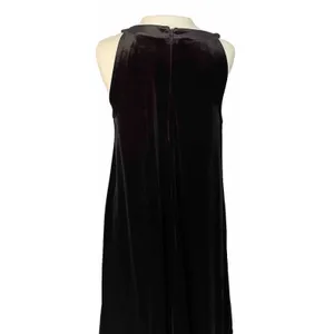 VTG Betsey Johnson Halter Dress Size 10‎ Black Velvet Cocktail Party Formal LBD thumbnail 4