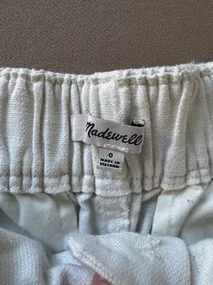 Madewell Cotton-Linen Pleated Wide-Leg Pants thumbnail 9