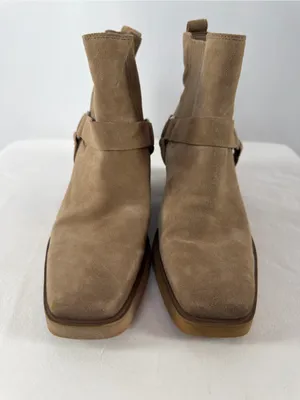 Sam Edelman‎ Bellamie Suede Square Toe Bootie in Taupe Size 8 thumbnail 2