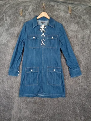 J. Crew Harbour Denium Dress In Indigo Wash Cotton Shift Dress Womens Sz 4 thumbnail 3