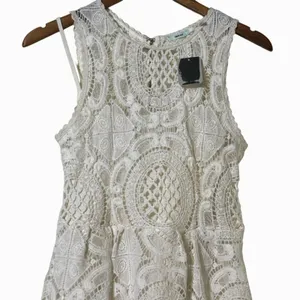 Kimchi Blue Crochet Lace Dress XS White Lined Sleeveless Shift NWT thumbnail 4