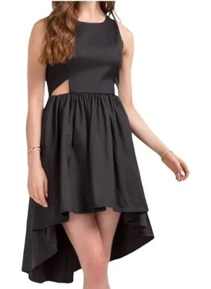 Francesca's High-Low Dress Women Medium Black Side Cutout Cocktail‎ F16D518H thumbnail 1
