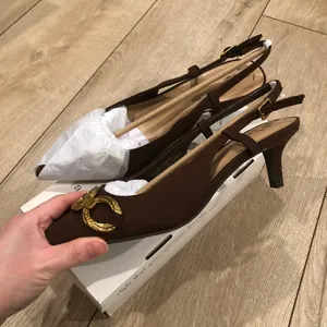 A New Day Tabitha Oversized Chain Sling Back Heels with Memory Foam Insole thumbnail 6