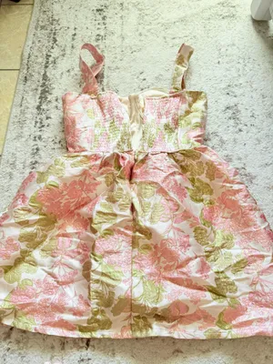 Green & Pink formal dress thumbnail 4