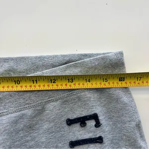 Abercrombie & Fitch Gray straight Sweatpants Logo spell out NY Y2k L thumbnail 4