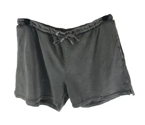 H&M Womens Gray Drawstring Waist Casual Shorts Size Medium Cotton Blend thumbnail 1