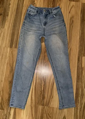American Eagle Stretch Curvy Mom Jeans Womens‎ Size 0 Regular thumbnail 1