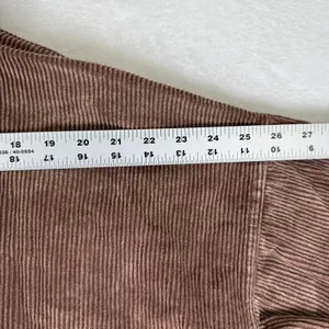POL Womens Brown Corduroy Shawl Collar Open Front Jacket SMJ180 Size M thumbnail 5