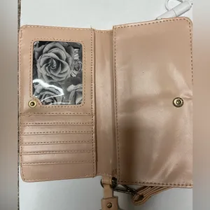 Pink Faux Leather Wristlet thumbnail 2