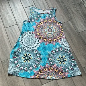 Colorful Mandala Sleeveless Dress thumbnail 1