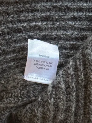 Nordstrom Dark Gray Ribbed Button-Front CardiganSz: S thumbnail 9