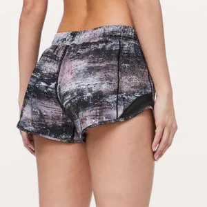 Lululemon Hotty Hot Short II *2.5" Azurite Poppy Coral Multi / Black Size 2 thumbnail 7