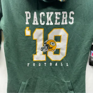 Green Bay Packers Mini Dress Hoodie NFL Team Apparel’19’ Jersey Sweatshirt Med. thumbnail 9