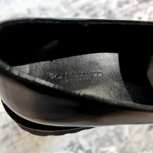 Tony Bianco Gisele Black Hi shine Lug Sole Loafer sz 38 thumbnail 4