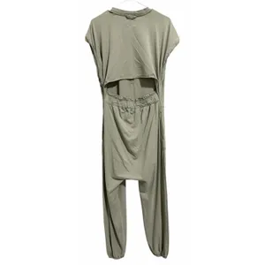 Free People Algues Marines Short Sleeve Hot Shot V-Neck Cut-Out‎ Back Jumpsuit S thumbnail 2