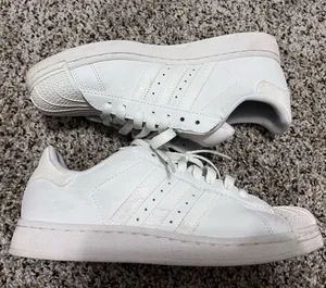 White Adidas Superstar sneakers thumbnail 1
