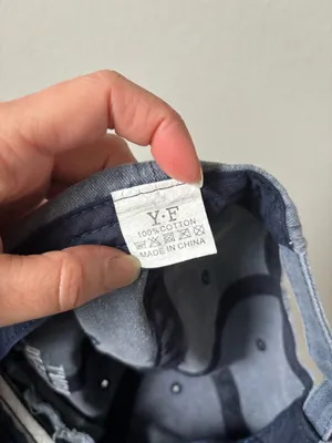 Denim “don’t forget to smile” hat Blue thumbnail 6
