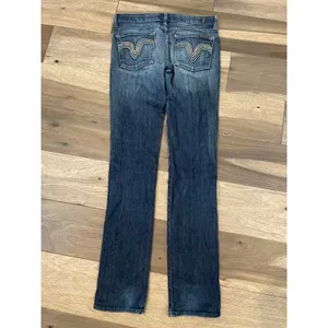 7 For All Mankind The Kate Straight‑Leg Jeans Size Dark Wash Made in USA thumbnail 10