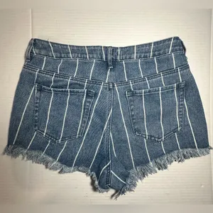 PacSun L.A. Womens Window Pane High Rise‎ Distressed Festival Shorts Size 28 thumbnail 3