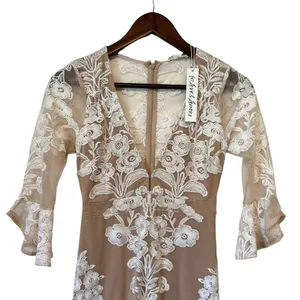 For Love & Lemons x Free People Temecula White Lace Fit And Flare Mini Dress XS thumbnail 3