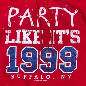 NFL Buffalo Bills 1999 Red Pullover Hoodie Men’s Small thumbnail 2