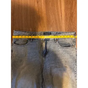 Aeropostale Aero Baggy Wide Leg Jeans Light Wash High Rise Denim Womens 14 Reg‎ thumbnail 2