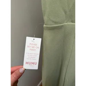Show Me Your MuMu Paris Gown Moss Green / Sage Green Size Medium thumbnail 6