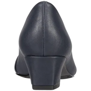 NEW Easy Street Womens Eloise Dress Pump Block Heels ELOISE Navy Blue 7.5M thumbnail 3