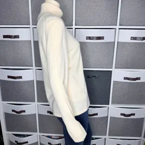 Only Mine Ivory 100% Cashmere Turtleneck Sweater Size Large thumbnail 8