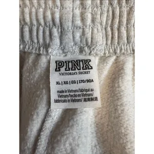 PINK Victoria’s Secret Light Gray High-Rise Fleece Joggers Women’s XL thumbnail 9