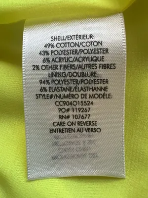Alice + Olivia Clyde Neon Yellow Tweed Sequin Shift Mini Dress Size 2 thumbnail 5