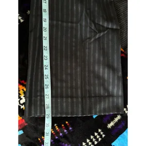 Loft By Ann Taylor Black/Blue Striped Dress Pants‎ Mid Rise Zip Size 30x29 thumbnail 6