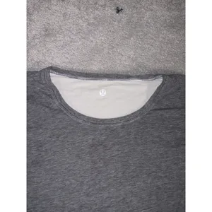 lululemon gray/white long sleeve layered shirt 6 thumb holes thumbnail 4
