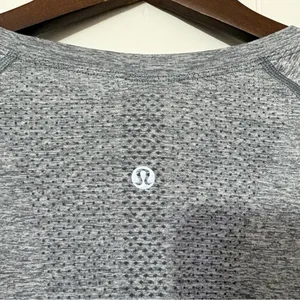 Lululemon Swiftly Tech Long Sleeve 2.0 Gray Size 12 Thumbholes Athletic Top thumbnail 13
