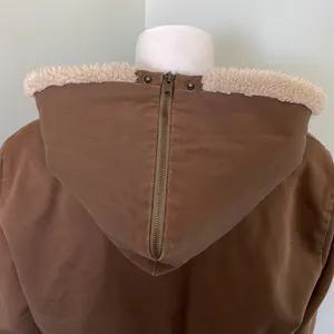 J. Crew Utility Jacket with Split zipper Sherpa hood thumbnail 5