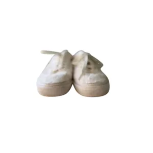 Vans Old Skool Sherpa Faux Fur Sneakers Ivory Cream Women's 7.5 thumbnail 6