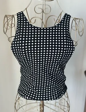 Abercrombie & Fitch Polka Dot Tank Size S Black thumbnail 1