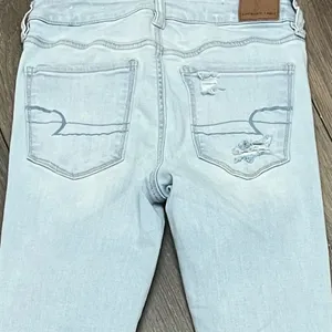 American Eagle Light Wash Next Level Stretch Curvy Super Hi Rise Jegging Jean 2 thumbnail 8