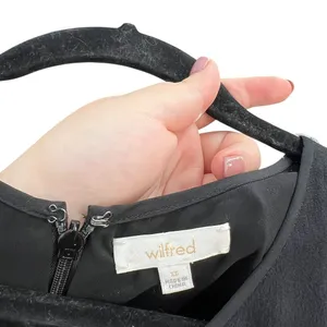 Aritzia Wilfred‎ Black Spun Rayon Crepe Viscose Sleeveless Romper Size XS thumbnail 7