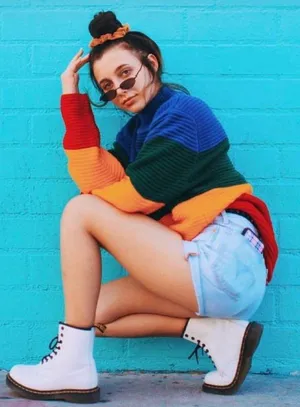 Dr. Martens White Boots thumbnail 2