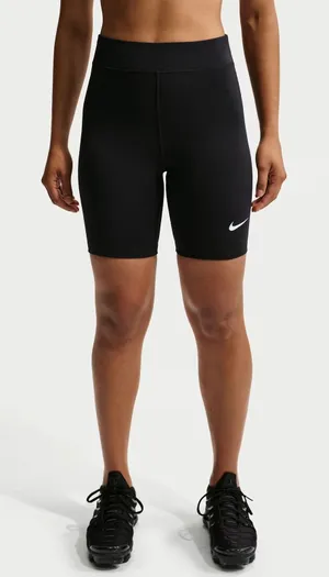 Nike Sportswear Essential Women Black High Rise Bike Shorts DV7797-010 Size M thumbnail 1