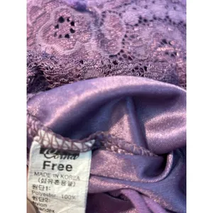 Corma Purple Lace Trim polyester Camisole Top‎ Double Spaghetti Strap One Size thumbnail 5