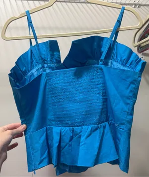 DO+BE Blue Top Ruffle thumbnail 3
