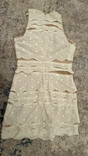 Lilly Pulitzer Dress White with Ruffles thumbnail 3